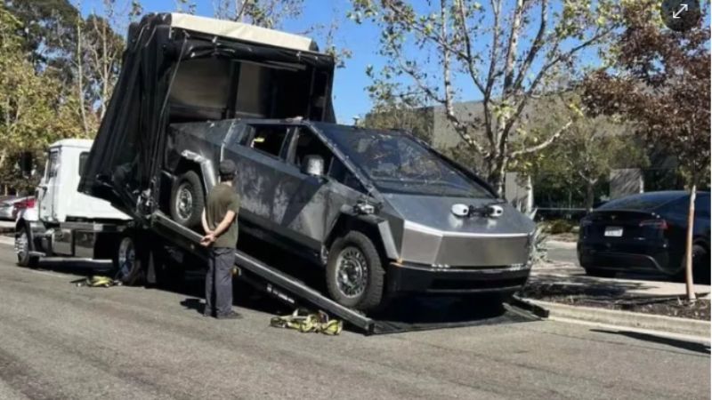 Cybertruck de Tesla fue visto siendo probado