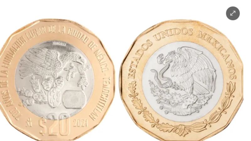 Se vende moneda de 20 pesos de doble águila