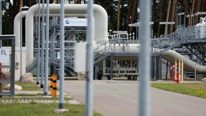 Instalaciones para la recepción y la distribución de gas natural de la empresa operadora de la red de gasoductos Gascade, el 30 de agosto de 2022 en Lubmin, al noreste de Alemania, cerca de la frontera con Polonia