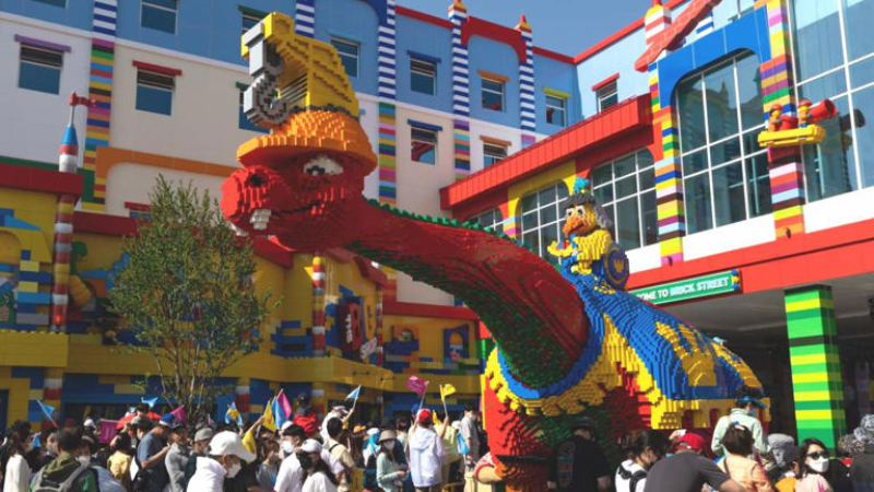 Una de las atracciones de Legolandia en Corea del Sur.