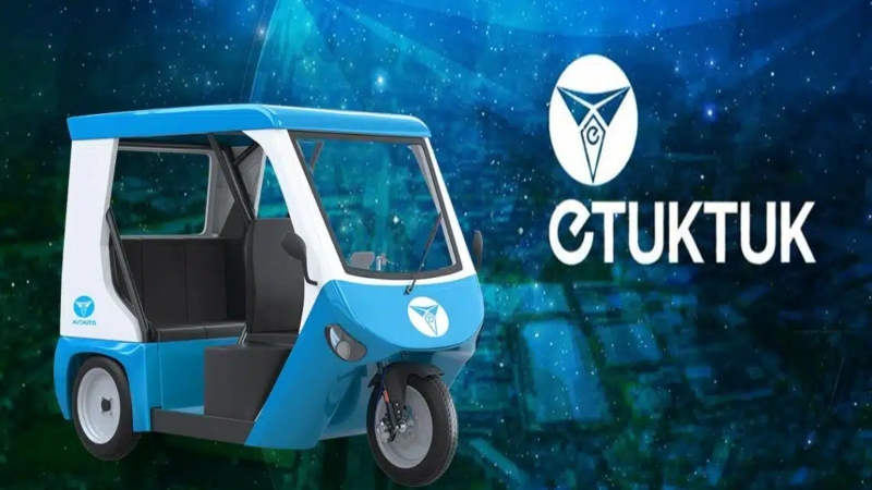 Al usar y recargar este mototaxi eléctrico, sus dueños obtienen recompensas en tokens