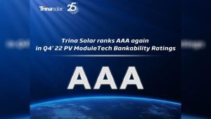 Lee más sobre el artículo Trina Solar mantiene su categoría AAA