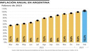 Lee más sobre el artículo Inflación en Argentina llegó a 102,5% anual