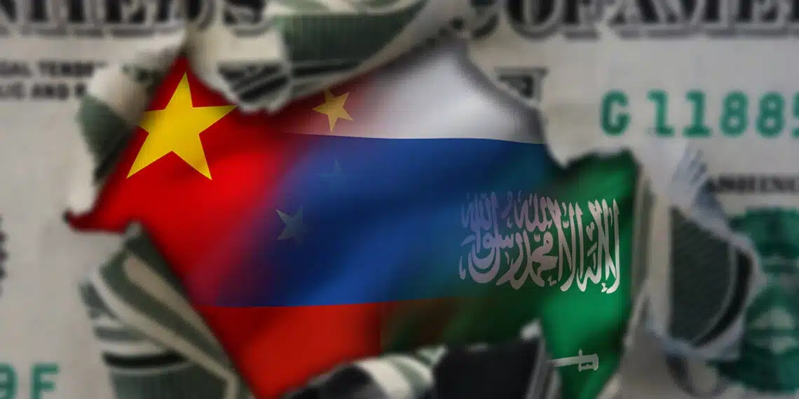 Arabia Saudita ha entrado en una alianza comercial con China, Rusia y otras naciones interesadas en reducir la independencia internacional del dólar.