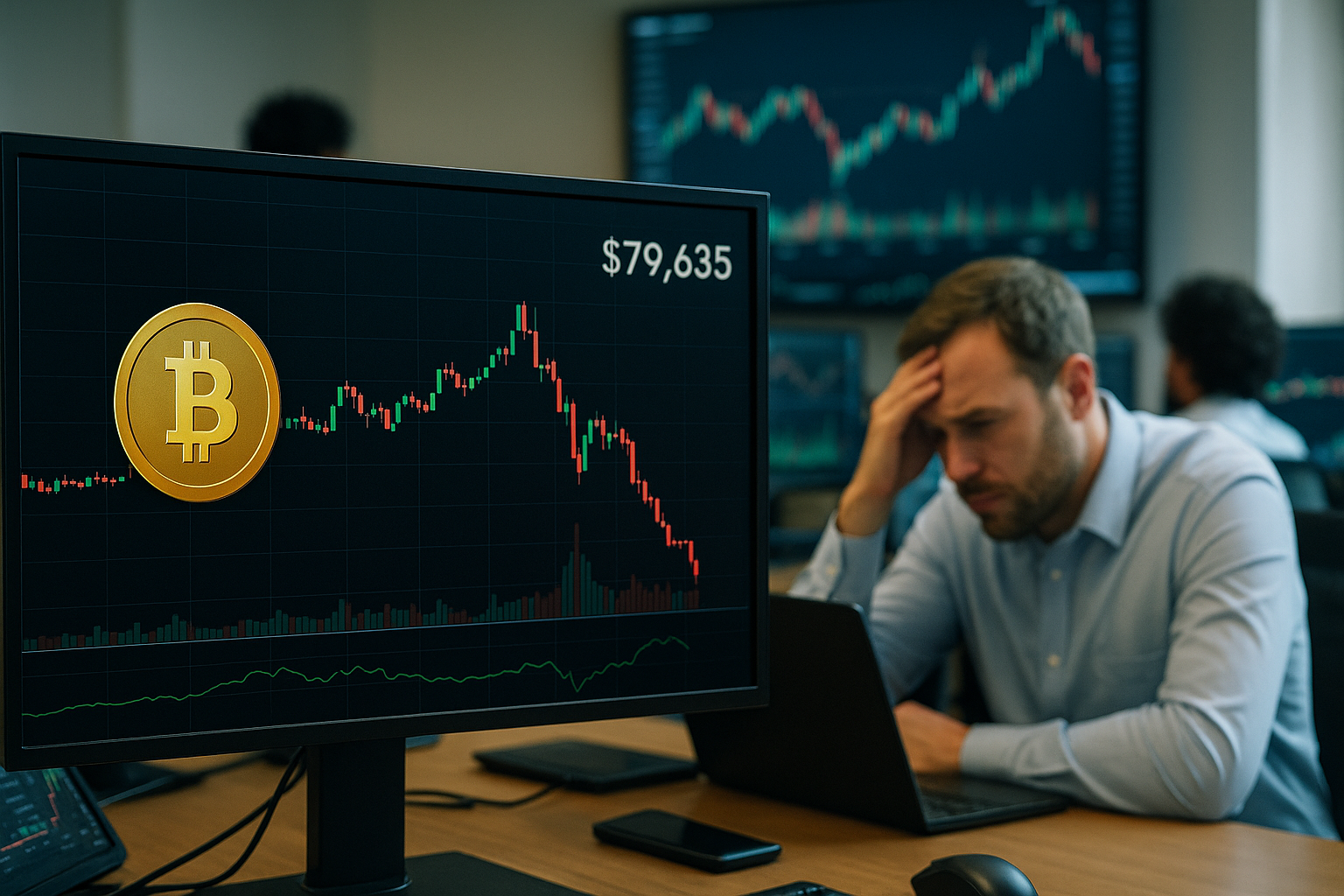 Liquidaciones del mercado cripto aumentan mientras Bitcoin se acerca a USD 80K